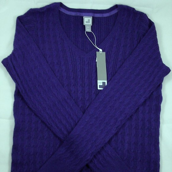 jcpenney Sweaters Jcp Intrepid Purple Lightweight Vneck Sweater